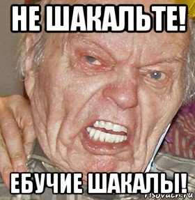 не шакальте! ебучие шакалы!, Мем опять начинаешь ибучий шакал