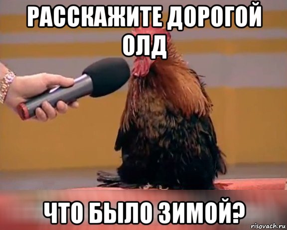 расскажите дорогой олд что было зимой?