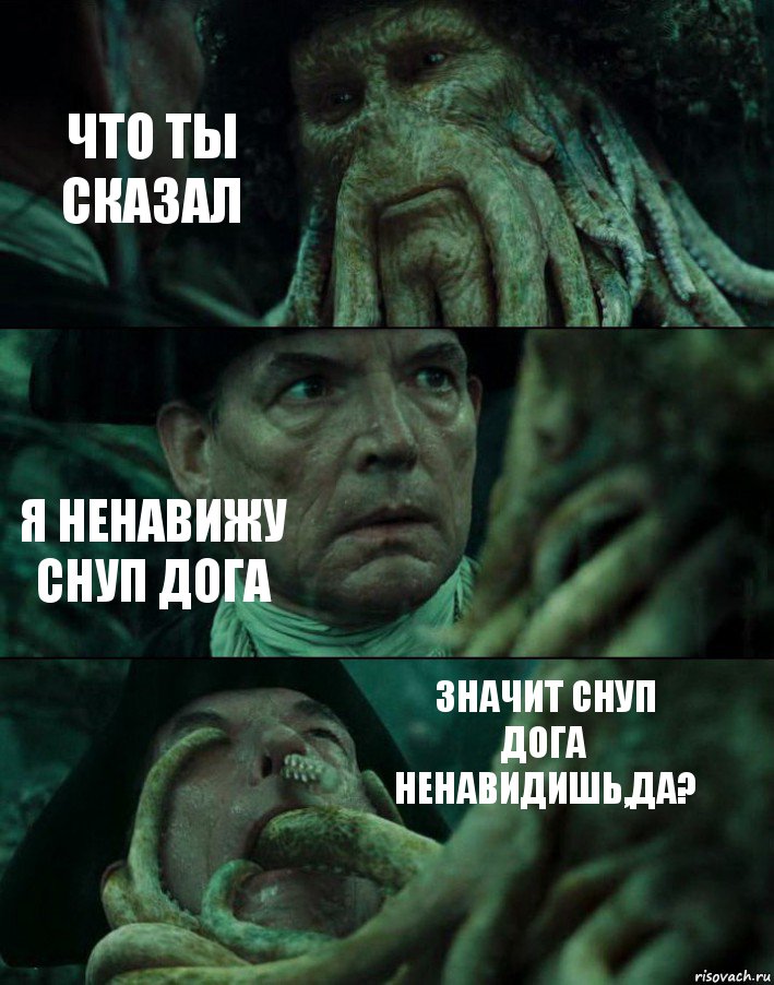 ЧТО ТЫ СКАЗАЛ Я НЕНАВИЖУ СНУП ДОГА ЗНАЧИТ СНУП ДОГА НЕНАВИДИШЬ,ДА?, Комикс Пираты Карибского моря