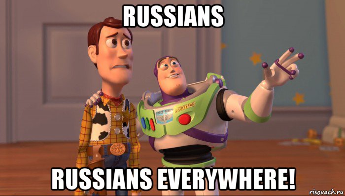 russians russians everywhere!, Мем Они повсюду (История игрушек)