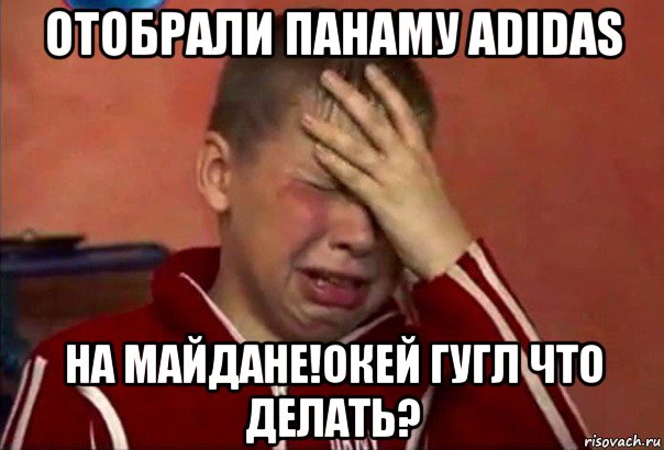 отобрали панаму adidas на майдане!окей гугл что делать?