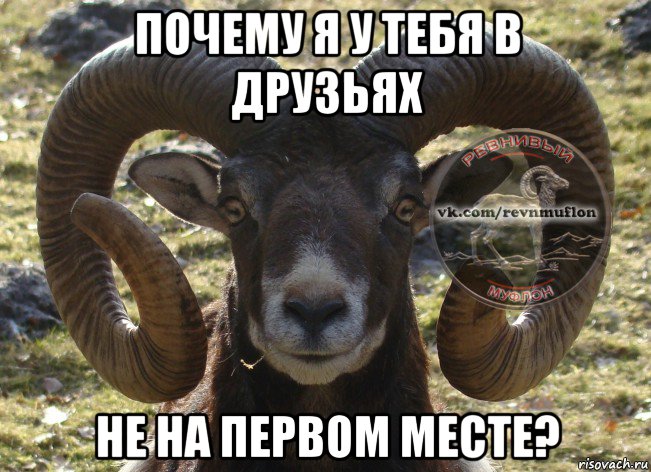 почему я у тебя в друзьях не на первом месте?