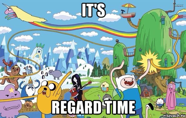 it's regard time, Мем  Земля УУУ Adventure Time