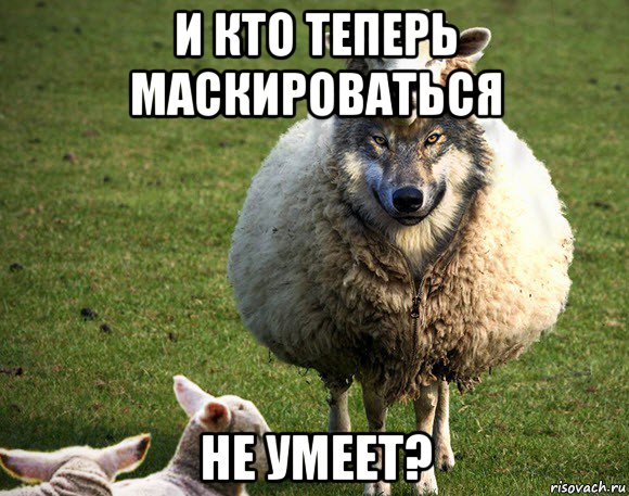 и кто теперь маскироваться не умеет?, Мем Злая Овца