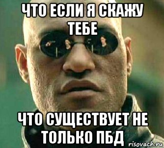 что если я скажу тебе что существует не только пбд, Мем  а что если я скажу тебе