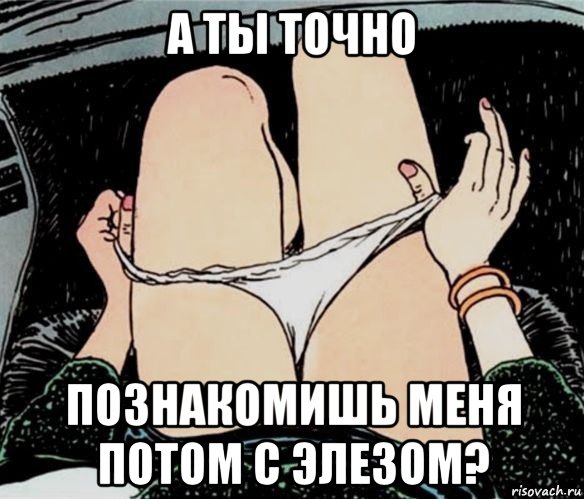 а ты точно познакомишь меня потом с элезом?, Мем А ты точно