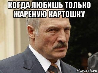 когда любишь только жареную картошку , Мем Батька
