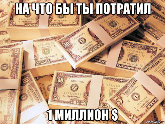 на что бы ты потратил 1 миллион $
