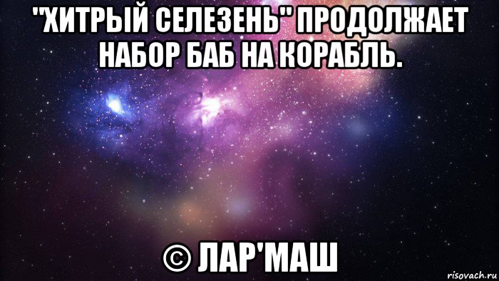 "хитрый селезень" продолжает набор баб на корабль. © лар'маш, Мем  быть Лерой