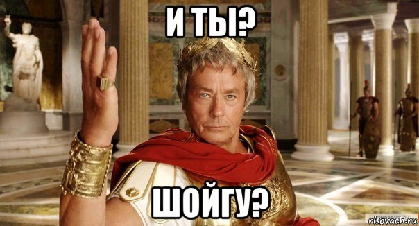 и ты? шойгу?