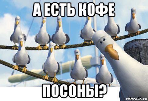 а есть кофе посоны?
