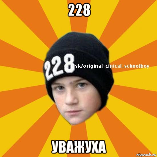 228 уважуха, Мем  Циничный школьник