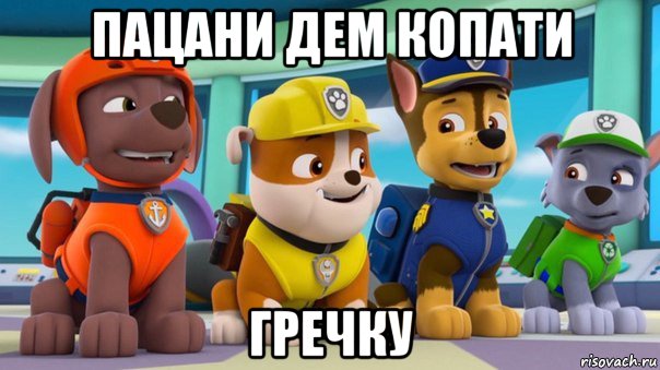 пацани дем копати гречку
