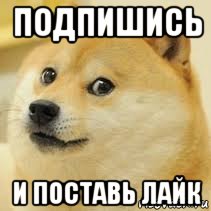 подпишись и поставь лайк