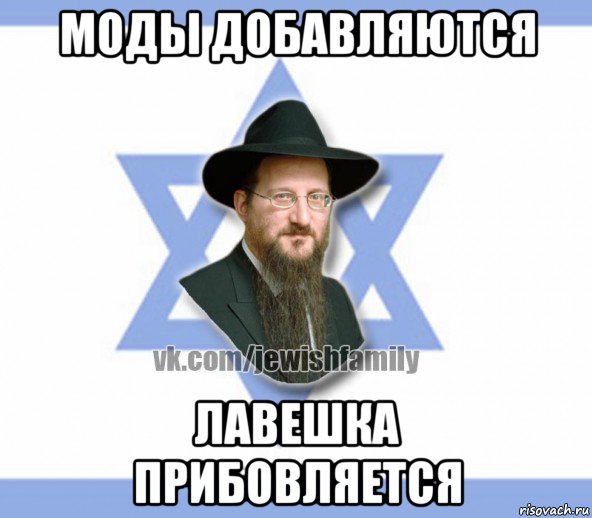 моды добавляются лавешка прибовляется, Мем Еврей