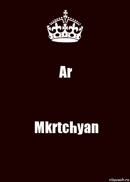 Ar Mkrtchyan, Комикс keep calm