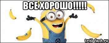 все хорошо!!!!! , Мем миньон
