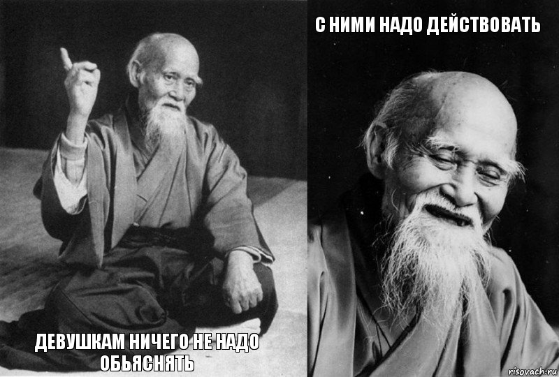  Девушкам ничего не надо обьяснять с ними надо действовать , Комикс Мудрец-монах (4 зоны)