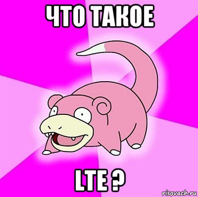 что такое lte ?, Мем слоупок