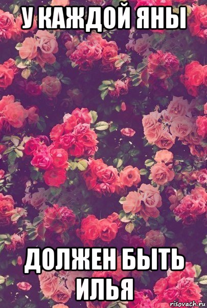 у каждой яны должен быть илья