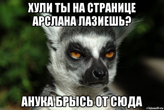 хули ты на странице арслана лазиешь? анука брысь от сюда, Мем   Я збагоен