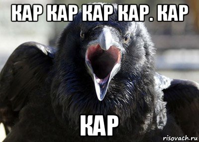 кар кар кар кар. кар кар, Мем ворона