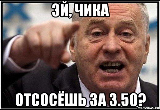 эй, чика отсосёшь за 3.50?, Мем жириновский ты