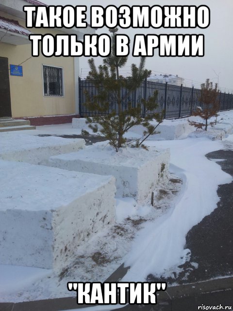 такое возможно только в армии "кантик", Мем Армия