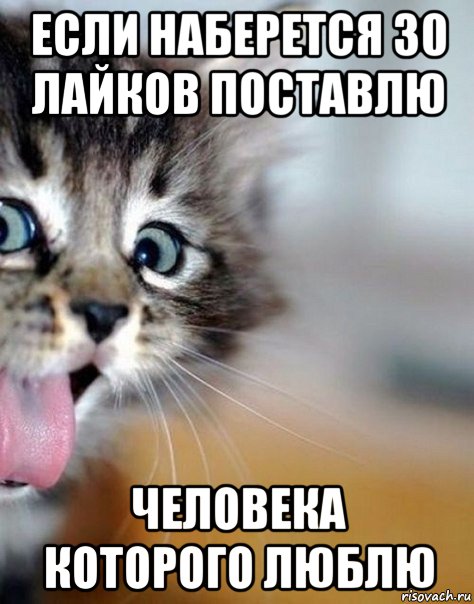 если наберется 30 лайков поставлю человека которого люблю