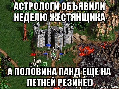 астрологи объявили неделю жестянщика а половина панд еще на летней резине!), Мем Герои 3