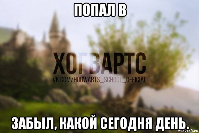 попал в забыл, какой сегодня день.