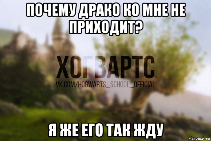 почему драко ко мне не приходит? я же его так жду