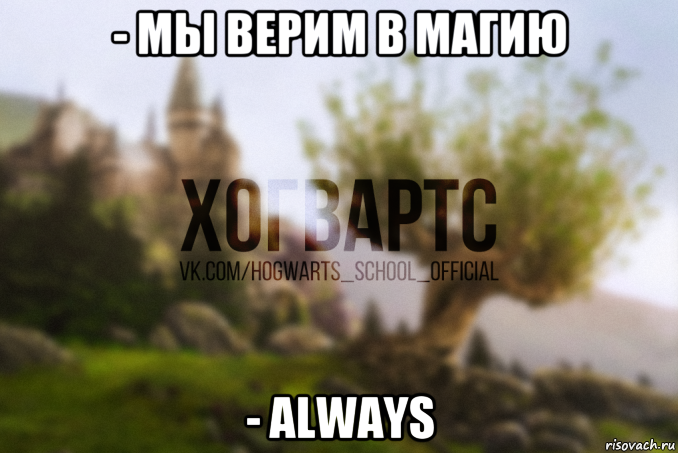 - мы верим в магию - always