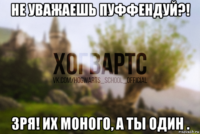 не уважаешь пуффендуй?! зря! их моного, а ты один .