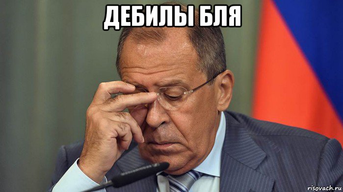 дебилы бля , Мем Лавров