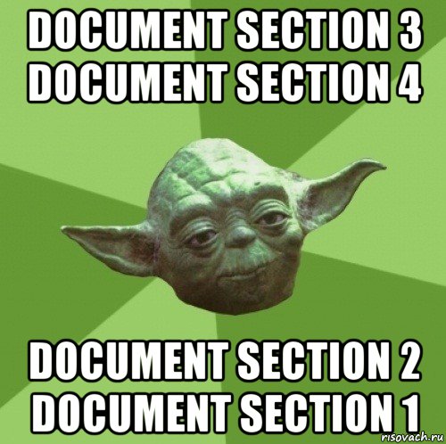 document section 3 document section 4 document section 2 document section 1, Мем Мастер Йода