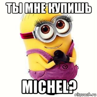ты мне купишь michel?