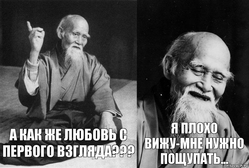 А как же любовь с первого взгляда??? Я плохо вижу-мне нужно пощупать..., Комикс Мудрец-монах (2 зоны)