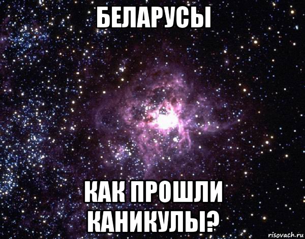 беларусы как прошли каникулы?