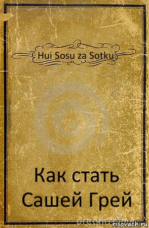 Hui Sosu za Sotku Как стать Сашей Грей, Комикс обложка книги