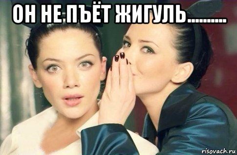 он не пъёт жигуль.......... , Мем  Он