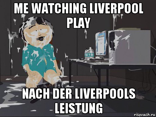 me watching liverpool play nach der liverpools leistung, Мем    Рэнди Марш