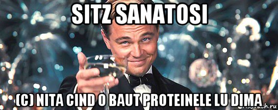 sitz sanatosi (c) nita cind o baut proteinele lu dima, Мем  старина Гэтсби