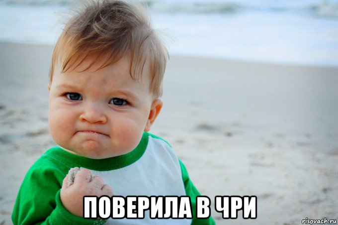  поверила в чри, Мем Success Kid