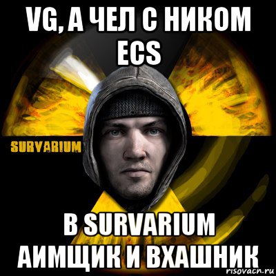 vg, а чел с ником ecs в survarium аимщик и вхашник, Мем surv