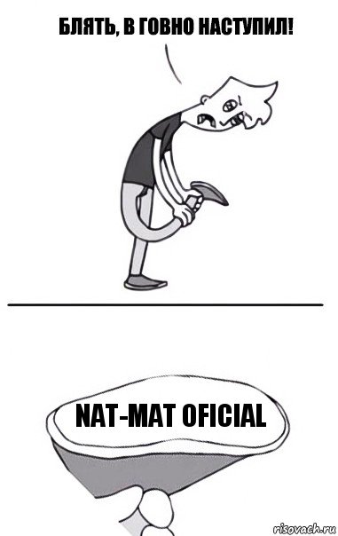 NAT-MAT oficial, Комикс В говно наступил