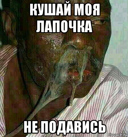 кушай моя лапочка не подавись