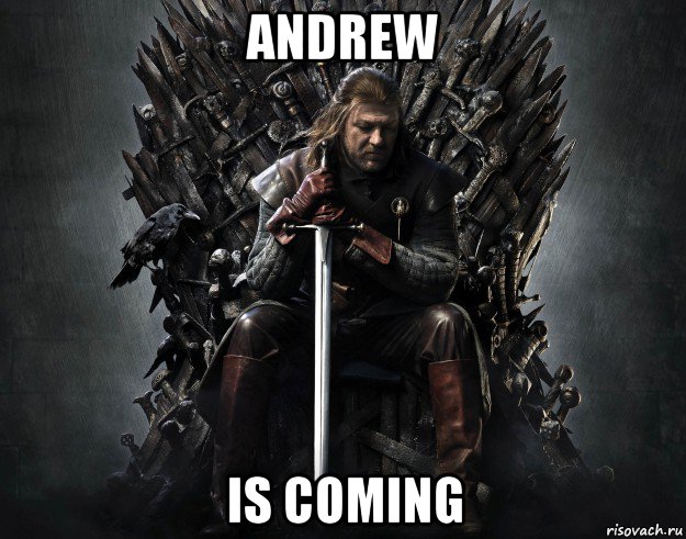 andrew is coming