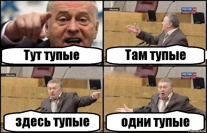 Тут тупые Там тупые здесь тупые одни тупые, Комикс Жириновский