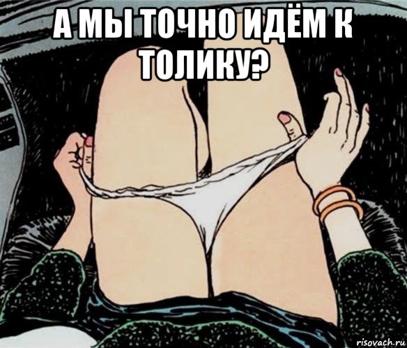 а мы точно идём к толику? , Мем А ты точно